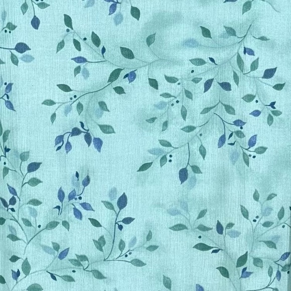 Vintage Rabbit Rabbit Rabbit Green Floral Empire Waist Maxi Dress Size 14W - Picture 4 of 8